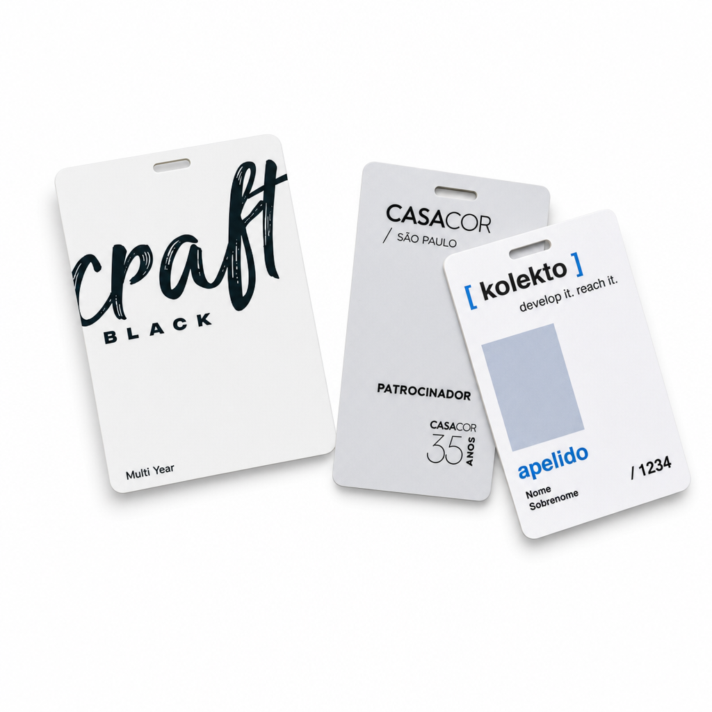 Crachá personalizado: identificação permanente para colaboradores e prestadores de serviço